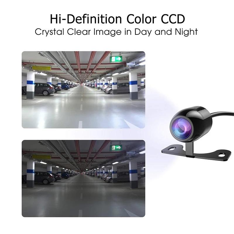 Waterproof 720p Rearview Car Camera with CMOS Image Sensor IPS Screen Type Parking Assistance Reversing Back Video Recorder