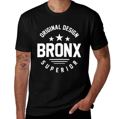 Bronx Tričko tričko pánské 100% bavlna luxusní značka bavlněná trička muž 100% černé bavlněné tričko hladké pro muže balení Tričko
