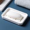 1 pièce Porte-savon Double Couche avec Trous d'Égouttage - Porte-savon Rectangulaire en Plastique Durable pour Salle de Bain et Voyage, Design d'Égouttage Hygiénique