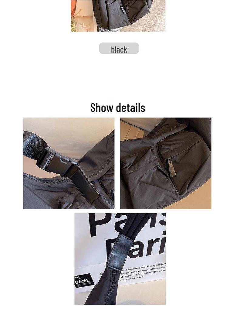 Lightweight Nylon Waterproof Gym & Shoulder Bag - Large Capacity, Versatile, Casual Tote