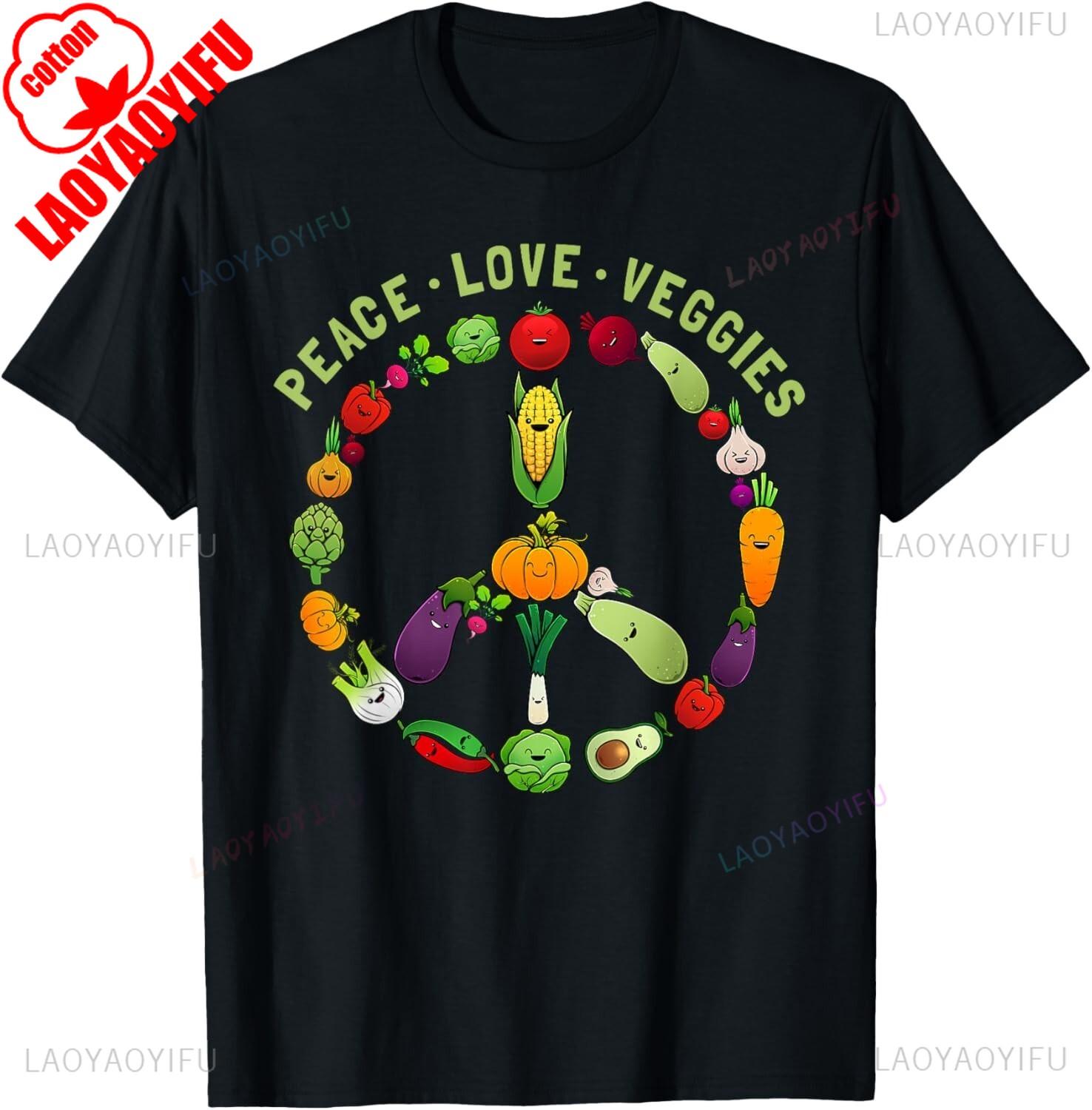 Funny Veggie Art For Unisex Unisex Vegan Food Vegetables Themed Unisex Unisex TShirt Fashion Vintage Vacation Cotton Graphic Streetwear S