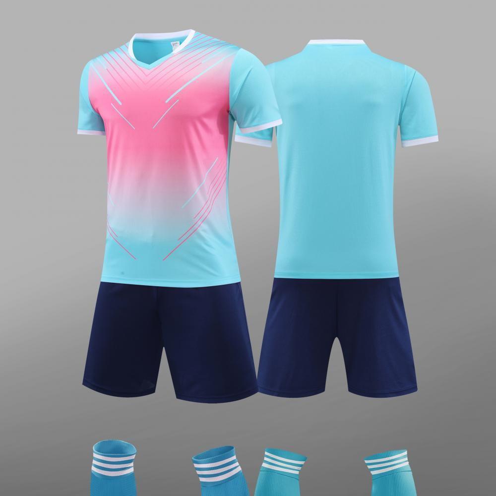 Fußball-Trikotset, Trainingsanzüge für Herren und Damen, Kurzarm, Schnelltrocknend, Für Schüler, Kinder-Fußballuniformen, Sport Grundschule S