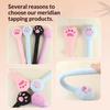 1Pcs Soft Cat Claw Massage Hammer Elastic Long Handle Portable Handheld Massager for Neck Muscle Relaxation Travel Use