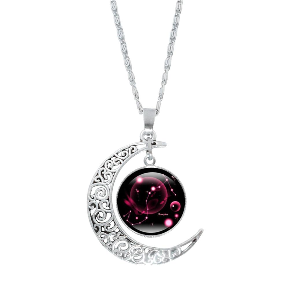 12 Constellation Moon Necklace GiftS for Mom Present for Women Her Girls