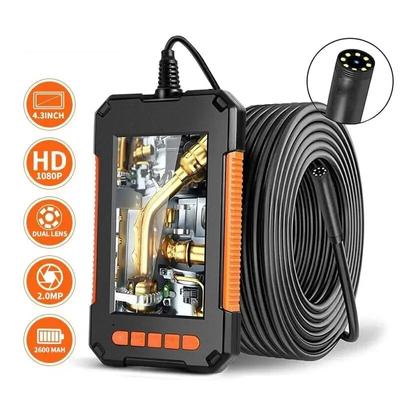 Průmyslová endoskopická kamera 4,3 palce 1080P HD 2600 mAh Velká životnost baterie Kontrolní boroskop do auta IP67 Vodotěsná kanalizační kamera