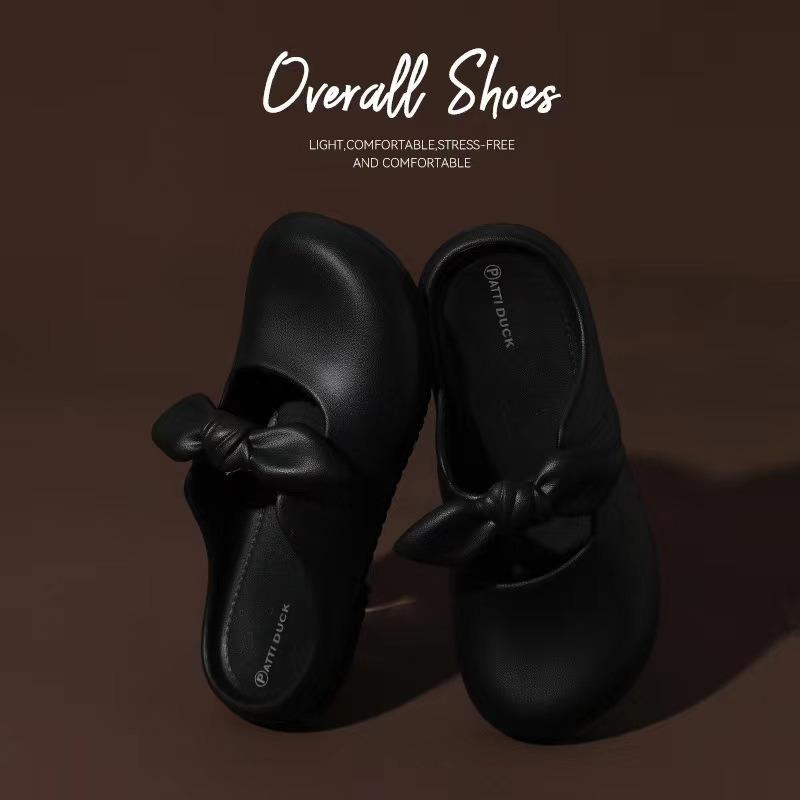 Baotou slippers summer women's new outdoor wear indoor bow soft sole non-slip home shoes
