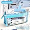 Canvas Six Layer Large Capacity Pen Bag For Students With Dividers And Storage For School Supplies