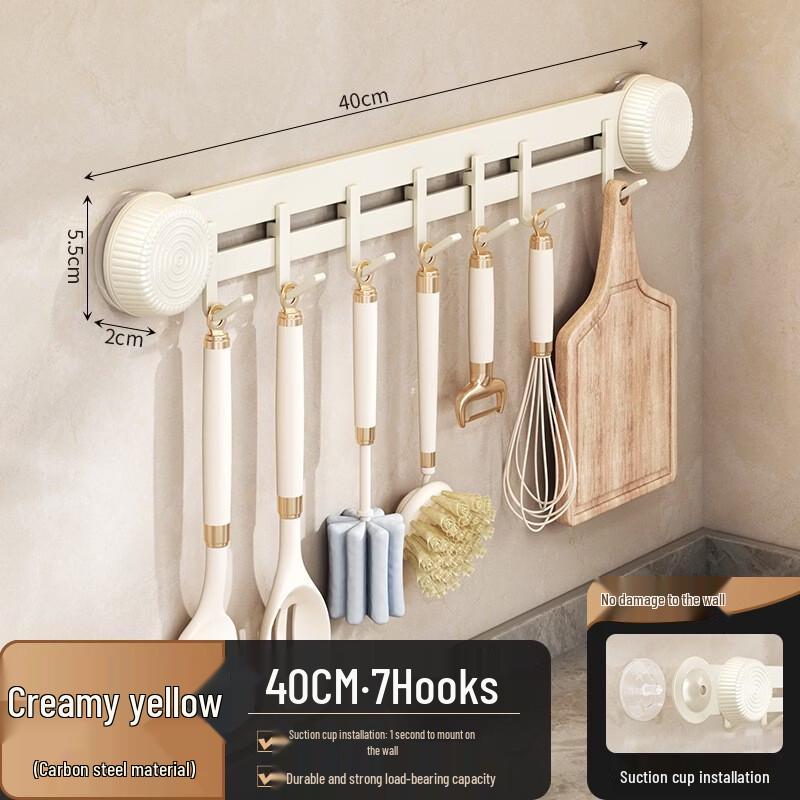 ZNMW Kitchen Suction Cup Rail Hooks