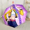 Huntress: Future Warriors Outdoor Automatic Umbrella Compact 8-Rib Design Durable Plastic & Iron for Outdoor Daily Use Fashion Lovers