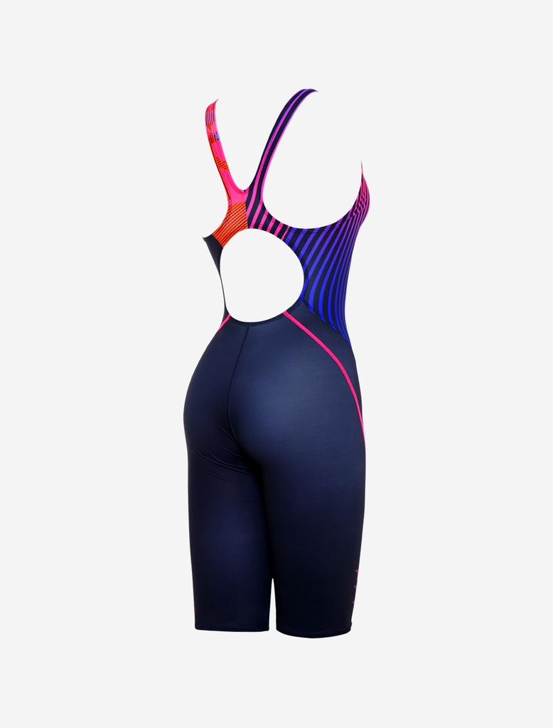Toneidoseupocheu Ever 5-Part Half-Body X-Back Pink Swimsuit