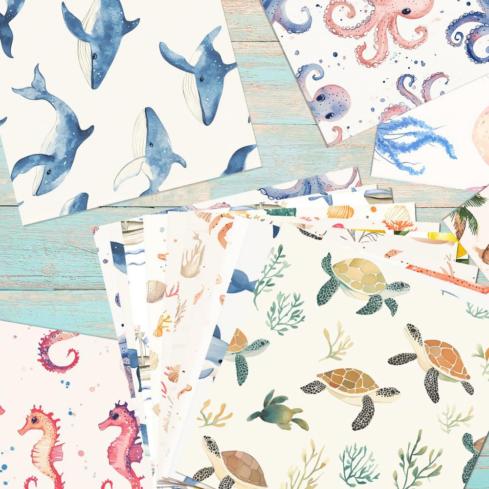 Flamingos Creatures Marine Ice Cream Patterns Gifts Decorative Packaging Paper