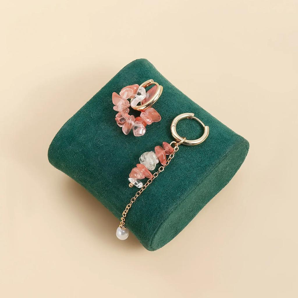 Retro Dolphin Tail Glazed Sea Star Asymmetric Fashion Luxury Earrings for Women Girls  Accessories Wedding Part Gifts