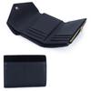 Fashion Envelope Leather Trifold Wallet - Snap Button Card Organizer with Zipper Pocket, Elegant Short Clutch for Women