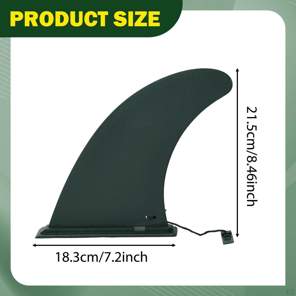 Pinna da Surf 9 pollici Professionale Spessa Staccabile di Ricambio per Sport Acquatici Stand up