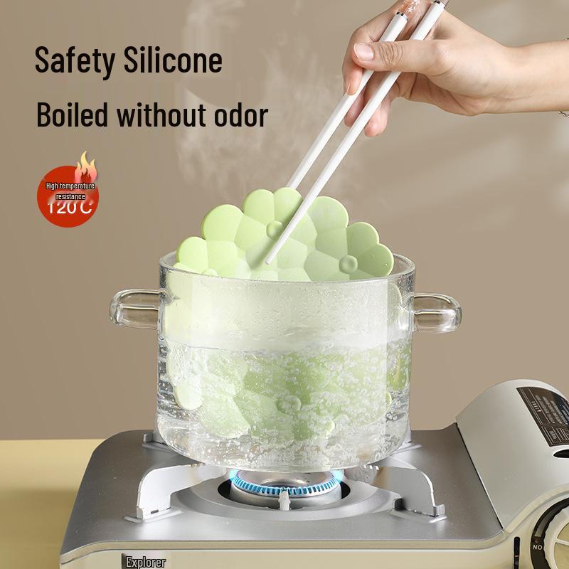 Silicone Heat-Resistant Kitchen Mat and Storage Rack Combo