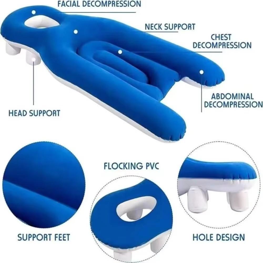 New Universal Face Down Pillow Portable Inflatable Design Eye Surgery Pillow Recovery Support Comfortable Prone Pillow