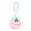 Small Coin Purse for Girls Purse, Macaron Style Mini Backpack Pendant with Lanyard, Lightweight Durable Fabric Pouch Double Zippered Compartments
