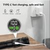 High Power LED Flashlight TYPE-C Rechargeable Aluminum Torch Outdoor Searchlight Portable Camping Light with Telescopic Zoom
