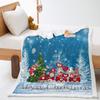 Christmas Illustration 4 Lamb Fleece Blanket Thickened 2D Digital Printing Crystal Fleece Blanket