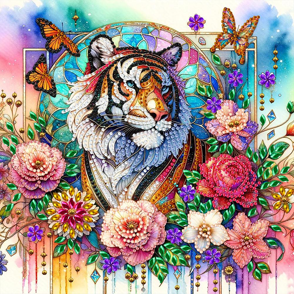 5D DIY Partial Special Shaped Drill Diamond Painting Kit Flower Animal Decor