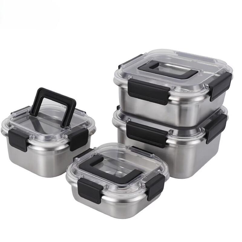 ZISIZ 3000ml Fresh-keeping Lunch Box with 304 SS Tray