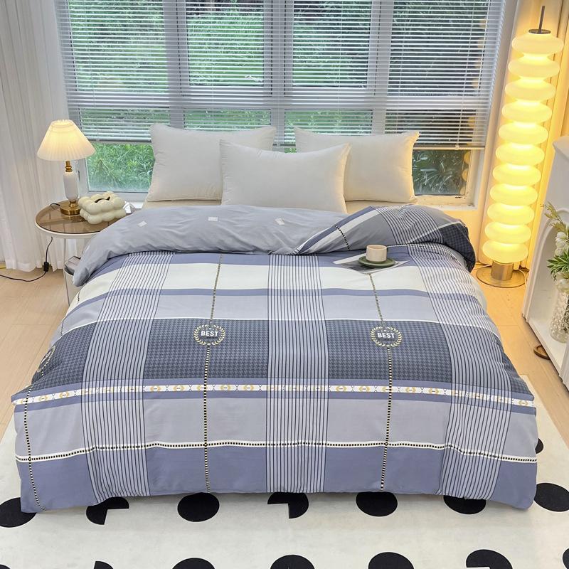 Soft 100% Cotton Duvet Cover Sets Cartoon Kids Durable Single Bed Duvet Cover and Pillowcases Set for Adults