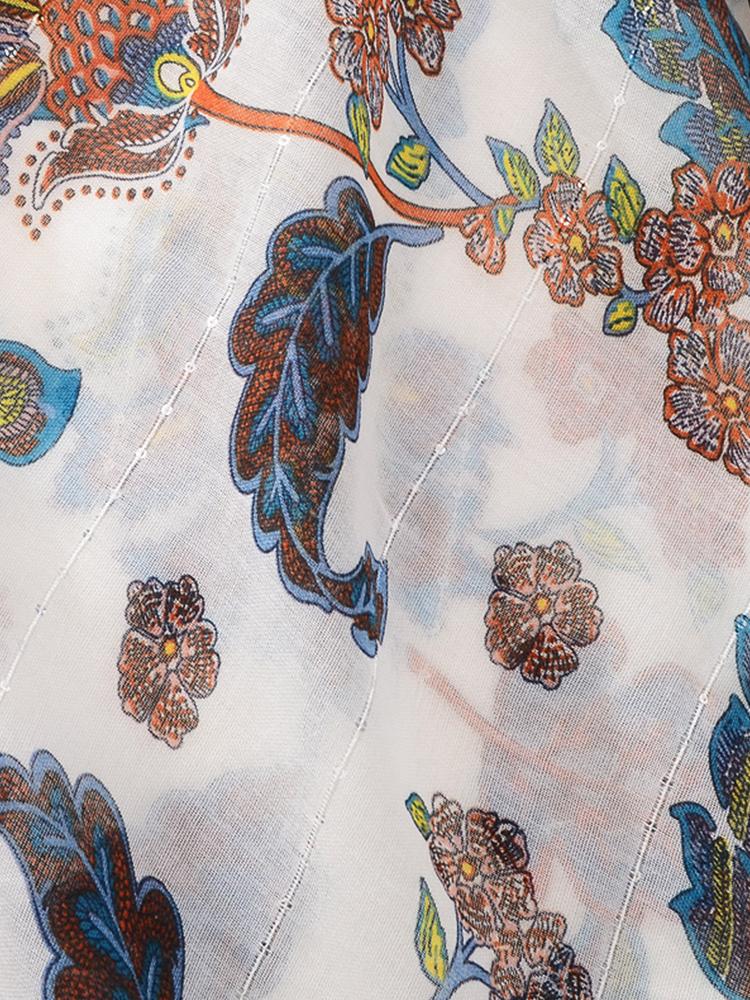 Cotton Linen Women Silk Scarf Sequin Floral Print Shawl Foulard Femme Mujer Pareo Muffler Bufanda Stoles Hijab Bandana Summer