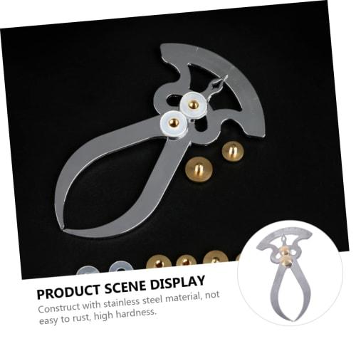 FOYTOKI Stainless Steel Outside Caliper, Thickness Measuring Tool, Precision Measuring Caliper for Woodworking and Jewelry Making