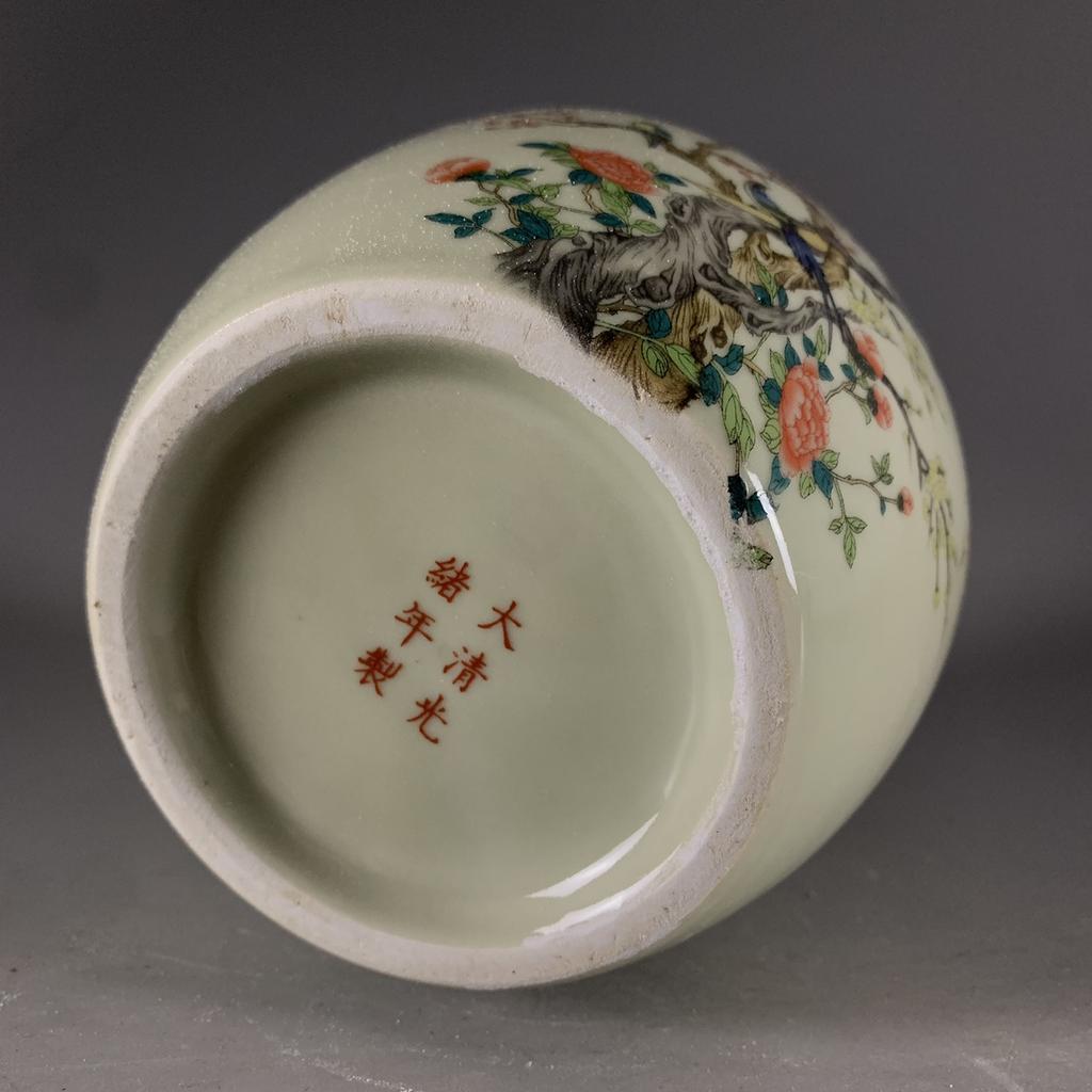 Vase Ceramic Underglaze Pastel Twelve Magpie Picture Large Capacity New  Retro Antique Porcelain Study Tabletop Ornament Artwork