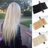 24 Zoll Damen Mädchen Lange Gerade Perücke Clip Mode Cosplay Perücken Clips Haarverlängerungen