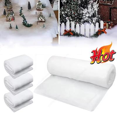 Thick Soft Snow Cover Create Enchanting Winter Landscapes Snow Carpet Realistic Appearance Artificial Cotton Snow Props
