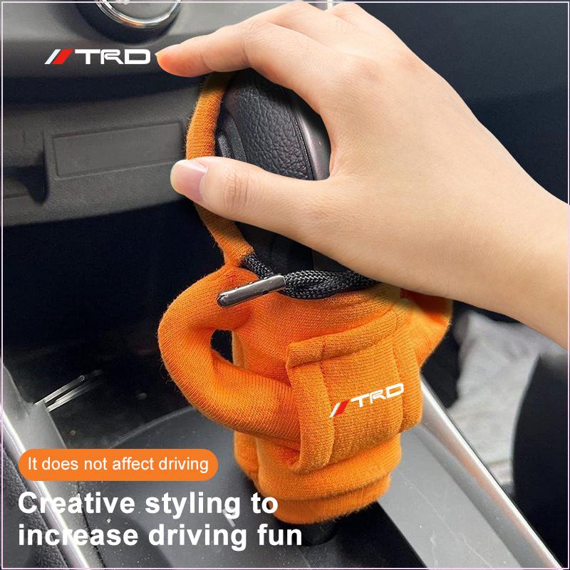 Modische Kapuzenpullover Auto Schalthebelabdeckung Kapuzenpullover Schalthebelabdeckung für Toyota GR TRD Camry Crown Auris Rav4s TRD Prius