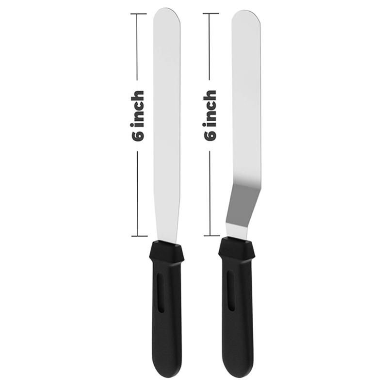 27cm Stainless Steel Cream Spatula Icing Smoother Frosting Knife Cake Decorating Tools Cake Butter Baking Kitchen Accessories