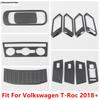 Window Lift / Rear Anti Panel / Central AC Air Panel / Handle Bowl Cover Trim Accessories For Volkswagen T-Roc T Roc 2018 - 2025