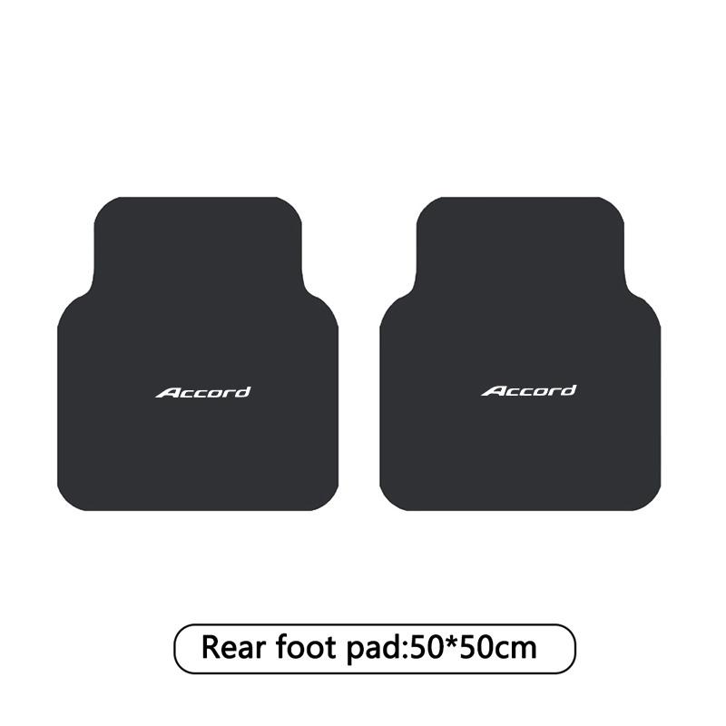 2/4PCS Car Interior Floor Mats Front & Rear Non-slip Carpet Pad For Honda Accord Civic CRV HRV Fit Jazz City Odyssey Accessories KU9