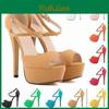 Style Sexy Rome Open Women Toes Sandals Thin Heels Platform High Heels Pumps Summer Shoes Stilettoes Suede Shoe