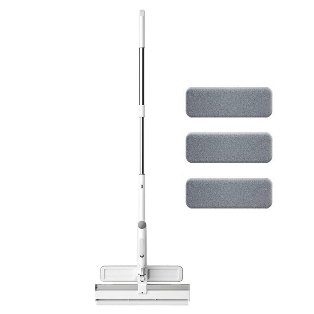 

3In1 Telescopic Window Glass Cleaner With Large-Capacity Water Bottle Window Mop Squeegee Wiper Cleaning Tool home supplies