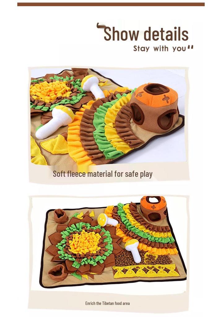 Cross-Border Dog Puzzle Toy: Sounding, Sniffing, and Educational Decompression Mat