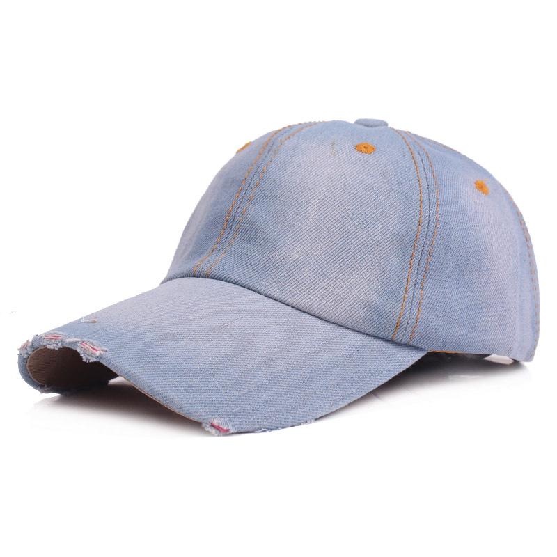 Denim Baseball Cap Women's Sun Hat Men's Hat Peaked Cap Sun Visor Hat