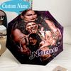 Custom Name Umbrella Champion Rhea Wrestling Umbrella 8-Frame for Travel, Camping, Casual Lightweight Portable, Essential for Family Gifts