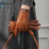 Popular High Quality Elegant Winter Women Genuine Lambskin Leather Gloves Autumn And Thermal Trendy Female Glove