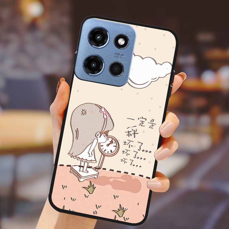 For Motorola G 5G 2025 Phone Case Bumper Soft TPU Silicone Back Cover 3D Flower Emboss Shell For Motorola Moto G 5G Fundas Coque
