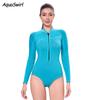 Womens 2mm Neoprene Wetsuit Long Sleeve Quick Dry UV Protection Snorkeling Dive Suit Slim Fit