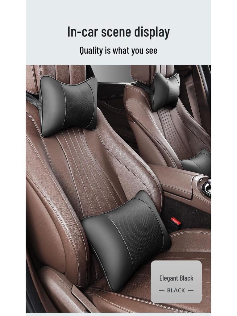 Zestaw poduszek podpierających szyję i lędźwie na zagłówek samochodowy na poduszkę oparcia