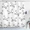 Cute Cat Pattern Shower Curtain - Fun Cartoon Design for Playful Bathroom Décor, Waterproof, Easy Care & Soft Fabric