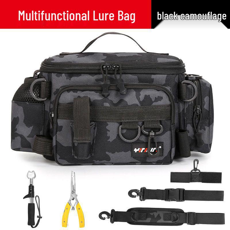 Wasserdichte Multifunktionale Angeltasche: Köder, Rute, Ausrüstung, Taille, Umhängetasche, Einzelschulter