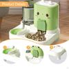 Automatischer Katzenfutterautomat und Wasserspender Haustier Praktisch Kompakt Haushalt Futterfütterung