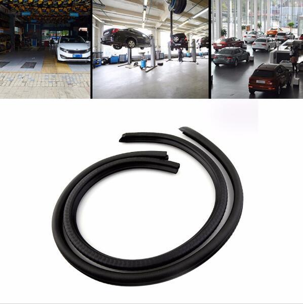 2Pcs B Pillar Car Door Seal Strip Rear Edge Trim Rubber Sealing Strips Windproof