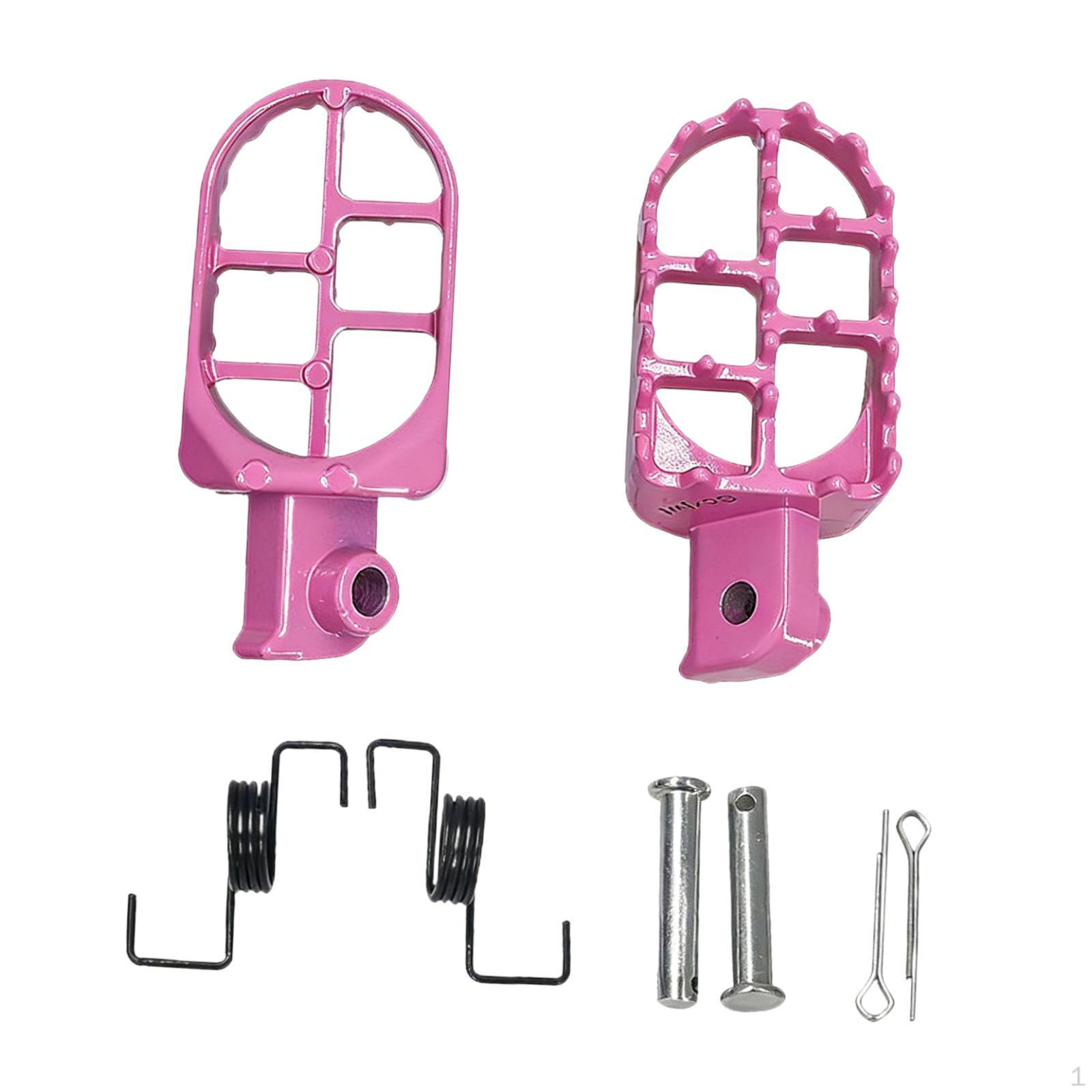 

Motorcycle Foot Pegs Motorbike Footrests Modification Replaces Footpegs Pedals Parts рожевий