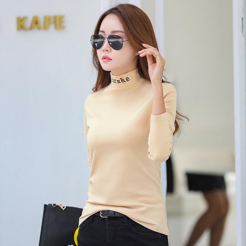 

Новая весенняя рубашка-рубашка из 95% хлопка для женщин, весна и осень, корейский стиль, вышитая, облегающая XXL абрикосовый